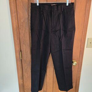 Dockers Mens Black Dress Pants with Slight Sheen and Formal Style
